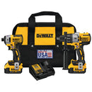 BARRENO PERCUTOR INALAMBRICO Y ATORNILLADOR DE IMPACTO INALAMBRICO, 20 VOLTIOS, DCK299M2-B3, DEWALT