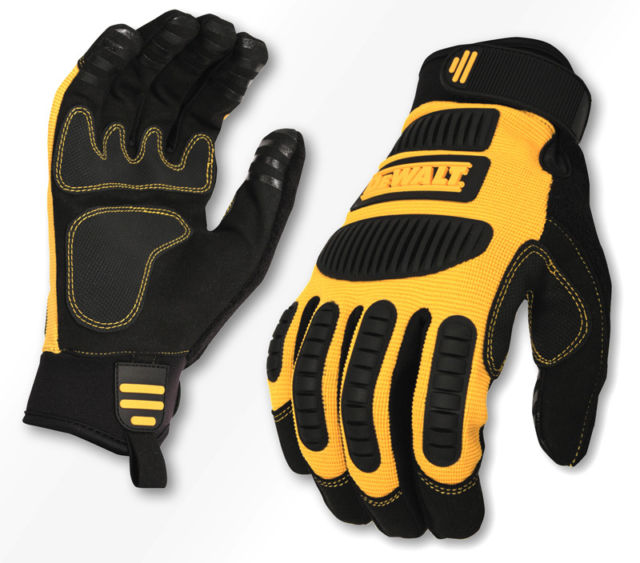 GUANTES PARA MECANICA, LAVABLES, TALLA L RESISTENTES A LA ABRASION, CUBIERTO PVC, CONTROL DE IMPACTOS, . MARCA DEWALT