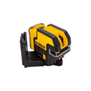 NIVEL LASER VERDE, 12 VOLT, LINEA CRUZADA Y 5 PUNTOS, ALCANCE 150 PIES, BATERIA, CARGADOR, 2 ACCESORIOS Y MALETA. DEWALT