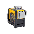 NIVEL LASER DE 3 LINEAS CRUZADAS DE 360 GRADOS 12 VOLTIOS LUZ VERDE, INCLUYE CARGADOR Y BATERIA DE 12 VOLT.MARCA DEWALT