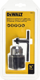 MANDRIL Y LLAVE DE 1/2 PLG, DEWALT, DW21E