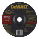 DISCO ABRASIVO CONCAVO, 7 X 1/8 X 7/8, CORTAR METAL, TAIWANES. MARCA DEWALT