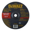 Disco para pulir metal de 9 plg, centro realzado, Dewalt, dw44610