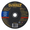 Disco para cortar metal acero inox de 7 plgs, centro plano, Dewalt, dw44801-ph