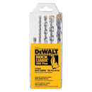 SET DE 5 PIEZAS, BROCAS PARA ROTOMARTILLO SDS PLUS 3/16,2und 1/4, 3/8 y 1/2. MARCA DEWALT