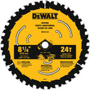 DISCO DE SIERRA, 8-1/4 PULG, PARA MADERA, 24 DIENTES, CORTES FINOS. MARCA DEWALT