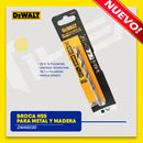 BROCA HSS PARA METAL Y MADERA, DE 5/16 PULGADAS, VASTAGO HEXAGONAL DE 1/4 PULGADAS. MARCA DEWALT