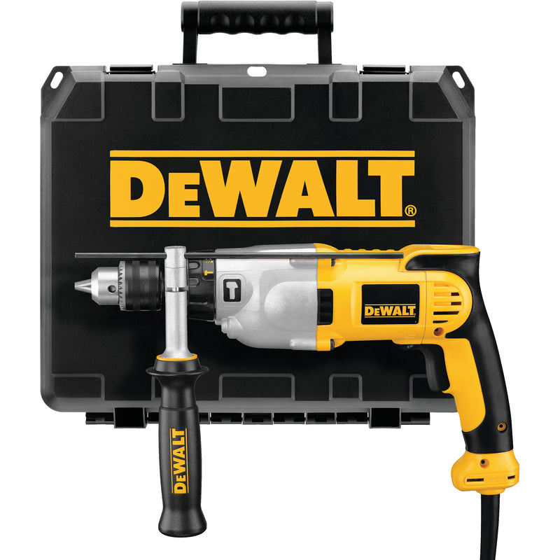 BARRENO PERCUTOR DE 1/2”, 1100 WATTS, DOS VELOCIDADES, CAJA PLASTICA, DWD520K, DEWALT