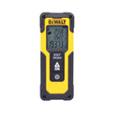 MEDIDOR LASER ROJO DE DISTANCIA, RANGO 30 METROS, PANTALLA ILUMINADA, PREISCION + - 1/16 PULGADAS, 1.5 MM. MARCA DEWALT