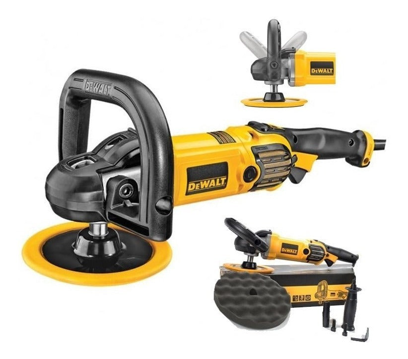 LUSTRADORA AUTOMOTRIZ DE 7 PLGS, 1250 WATTS, 0-600/0-3500 RPM, DEWALT, DWP849X-B3