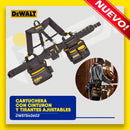 CARTUCHERA / PORTAHERRAMIENTAS CON CINTURON Y TIRANTES AJUSTABLE Y MULTIPLES COMPARTIEMIENTOS. MARCA DEWALT