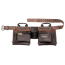 CARTUCHERA/PORTAHERRAMIENTAS/DELANTAL DE CUERO CON CINTURON AJUSTABLE, CON 11 COMPARTIMIENTOS. MARCA DEWALT