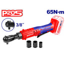 Ratchet inalámbrico de 3/8 plgs, sin carbones, 20 voltios, Emtop, EDRL2060151