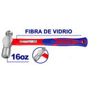 Martillo de bola de 16 onzas, fibra de vidrio, Emtop, EHAMBH1601