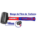 MAZO DE GOMA DE 16 ONZAS, MANGO DE FIBRA DE VIDRIO. MARCA EMTOP