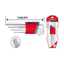 Juego de 9 llaves Allen, milimétricas, Emtop, ehky1091