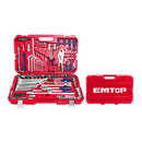 Juego de herramientas (copas, llaves y ratch), 142 piezas, Emtop, ehts01421