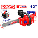 Motosierra inalámbrica de 12 pulgadas, 20 voltios, sin carbones, Emtop, ELGA20128