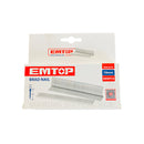 CAJA DE 5000 CLAVOS DE 10 MM PARA EL MODELO ESGU1001. MARCA EMTOP