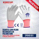 GUANTES CON PALMA RECUBIERTA DE PULIURETANO, TALLA XL PARA TRABAJOS EN ENTORNO PETROLERO, MENOS ACEITE. MARCA EMTOP