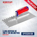 LLANA DENTADA DE 280 X 130 MILIMETROS. MARCA EMTOP