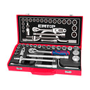 Juego de copas con ratch, raíz 1/2 plgs, 24 piezas, Emtop, eskt12243