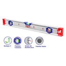 NIVEL DE ALUMINIO MAGNETICO, 60 CMS, DISEÑO DE DOBLE SUPERFICIE PLANA, EMTOP, ESLL36001