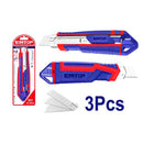 Cuchilla retráctil de 18 mm, hojas quebrables, Emtop, esnk18302