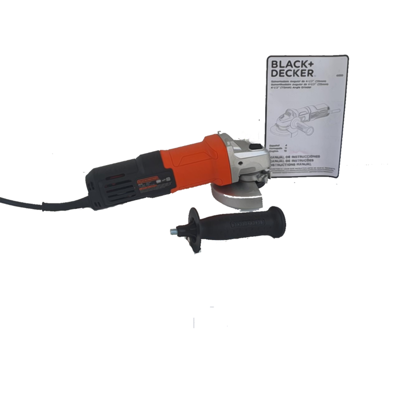 ESMERILADORA DE 4-1/2", 650 WATTS, 12000 RPM, BLACK AND DECKER