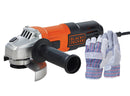 PULIDORA/ESMERILADORA, 4-1/2 PULG, 650 WATTS, INCLUYE GUANTES. MARCA BLACK AND DECKER