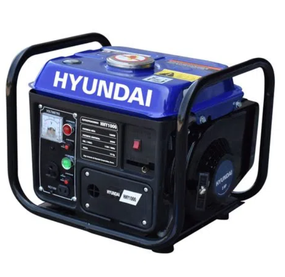 GENERADOR DE GASOLINA, 1000 WATTS, 2 HP, 110 V, 2 TIEMPOS, HYUNDAI, HHY1000