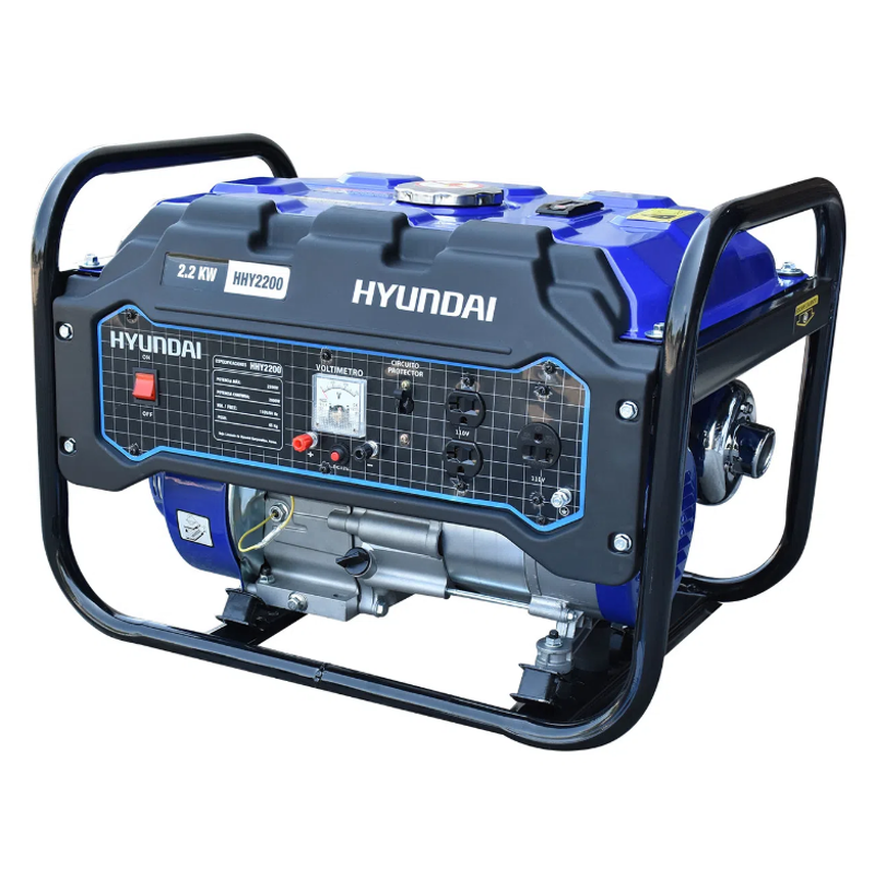 GENERADOR DE GASOLINA, 2200 WATTS, 6.5 HP, 110 V, 4 TIEMPOS, HYUNDAI, HHY2200