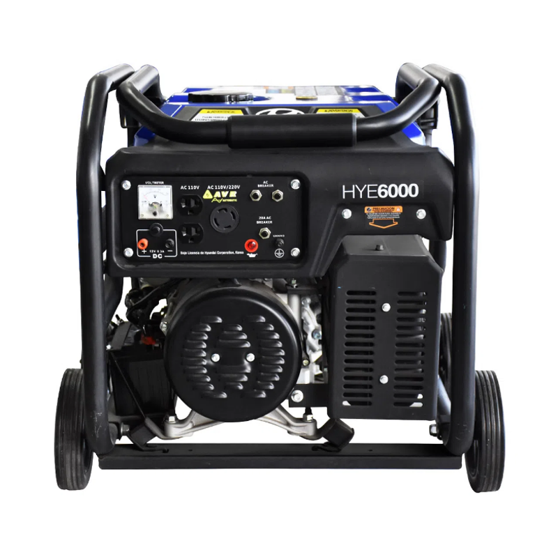 GENERADOR DE GASOLINA, 6000 WATTS, 13.1 HP, 110 - 220 V, 4 TIEMPOS, HYUNDAI, HYE6000