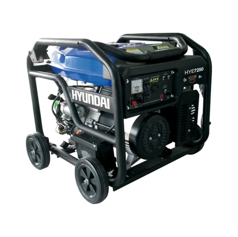 GENERADOR DE GASOLINA, 7250 WATTS,  15 HP, 110 - 220 V, 4 TIEMPOS, HYUNDAI, HYE7250