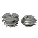 Juego de cuchillas de trompo para friso, raíz 3/4 plg, 2 piezas, BBT, K852746E-1