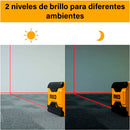 NIVEL LASER MAGNETICO, COLOR ROJO, 15 METROS, INGCO