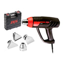 Pistola de calor, 3 velocidades, 1200 watts, incluye 4 boquillas y maletín plástico, F0128003AF, 8003, Skil