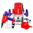 Oferta de router de columnas con clavadora neumática y gorra, Emtop, prefer8