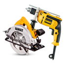 COMBO SIERRA CIRCULAR DE 7 1/4, 1,400 WATTS DWE560-B3 Y BARRENO TALADRO PERCUTOR 1/2, 650 WATTS DWD024-B3. MARCA DEWALT