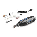 Roto Tool inalámbrico, batería de litio, 8000-25000 rpm, eje 1/8, 10 accesorios, F0137760AW, 7760 LITE, Dremel