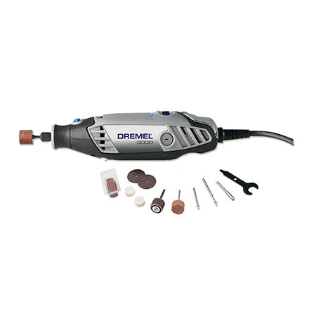 Roto Tool electrico, 130 Watts, 5000-32000 rpm, eje 1/8, 10 accesorios, F0133000PA, 3000, Dremel