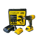 BARRENO INALAMBRICO DE 1/2", PERCUTOR, 20 VOLTIOS, SIN CARBONES, STANLEY, SBD715C2K-B3