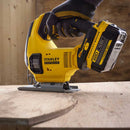 SIERRA CALADORA INALAMBRICA, 2 BATERIAS CARGADOR Y MALETA PLASTICA, SISTEMA V20, STANLEY, SCJ600M2K-B3