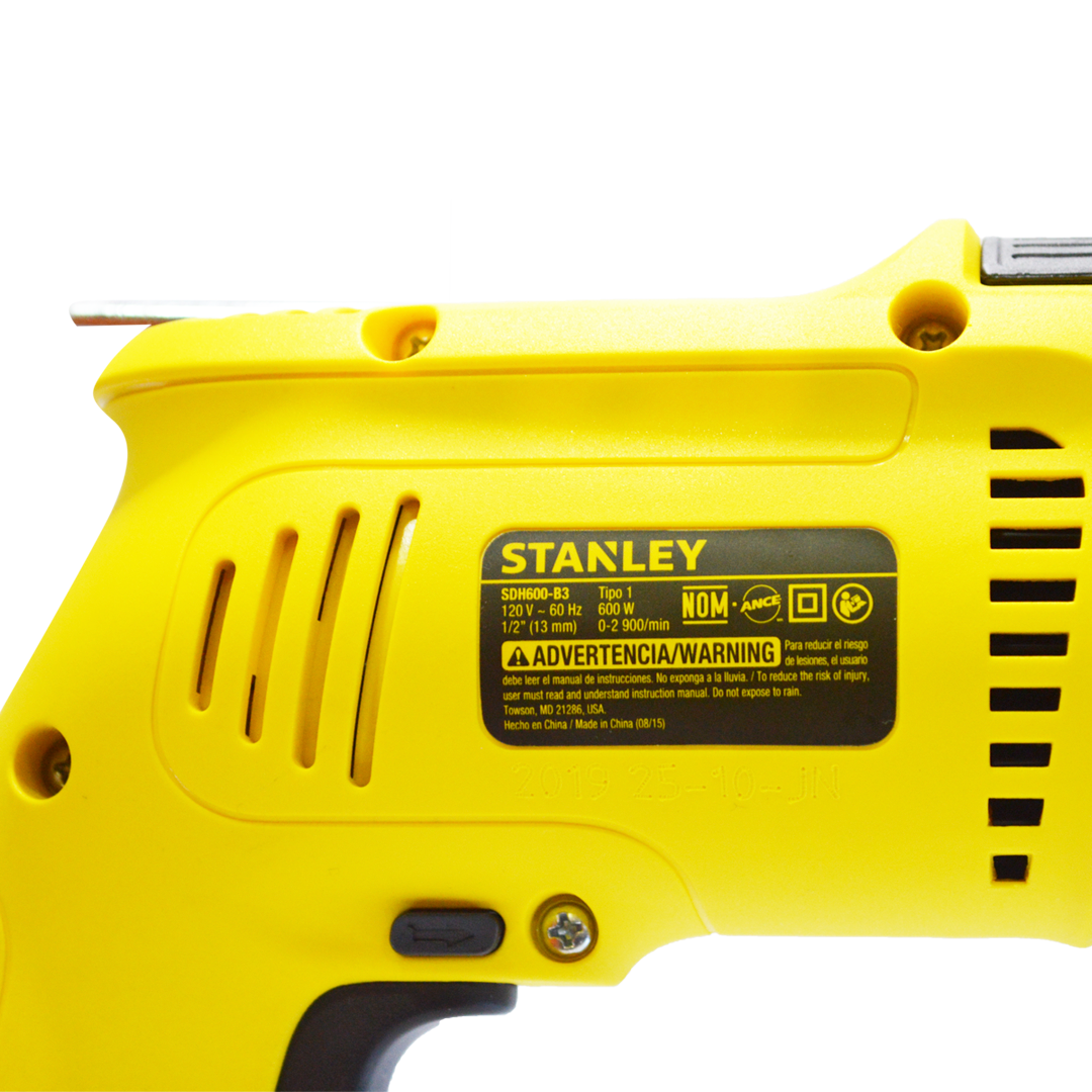 Barreno percutor de 1/2 plg, Stanley, SDH600-B3