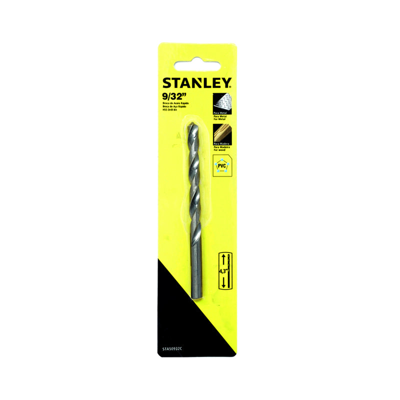 BROCA HSS PARA METAL Y MADERA DE 9/32PULG, STA50932C, STANLEY