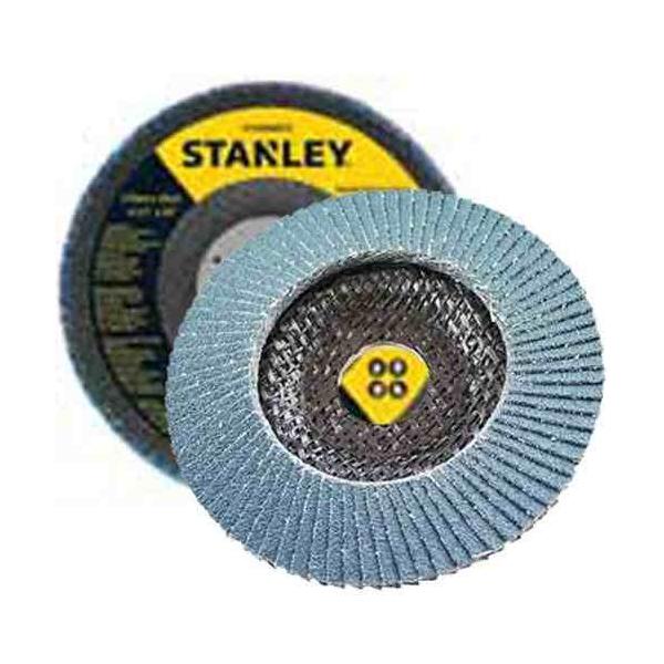 Discos de zirconio de 7 plgs, grano 80, Stanley, sta7080fz