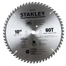 DISCO DE SIERRA PARA MADERA DE 10PULG x 60 DIENTES DE TUGSTENO, STA7770, STANLEY