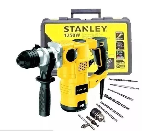 ROTOMARTILLO DE SDS PLUS, 1250 WATTS, AGUJEROS HASTA DE 1-1/4", 3.5 JOULES, STHR1232K-B3, STANLEY
