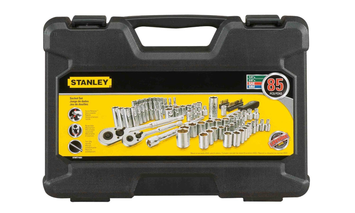 Juego de herramientas mecánicas, 85 piezas, Stanley, stmt71651, STMT71651