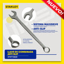 LLAVE DE COMBINADA ANTI SLIP, 28 MILIMETROS, 12 PUNTOS. MARCA STANLEY